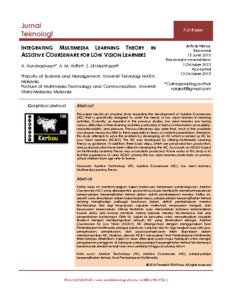 Integrating multimedia learning theory in assistive courseware for low ...